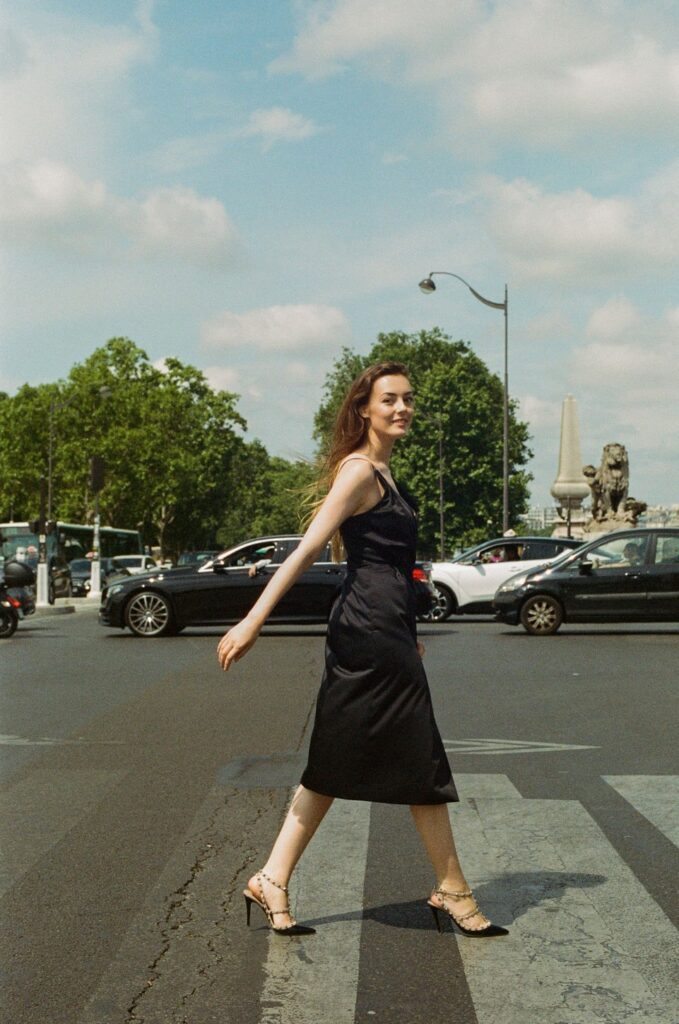 Lucille Befort walking in Paris